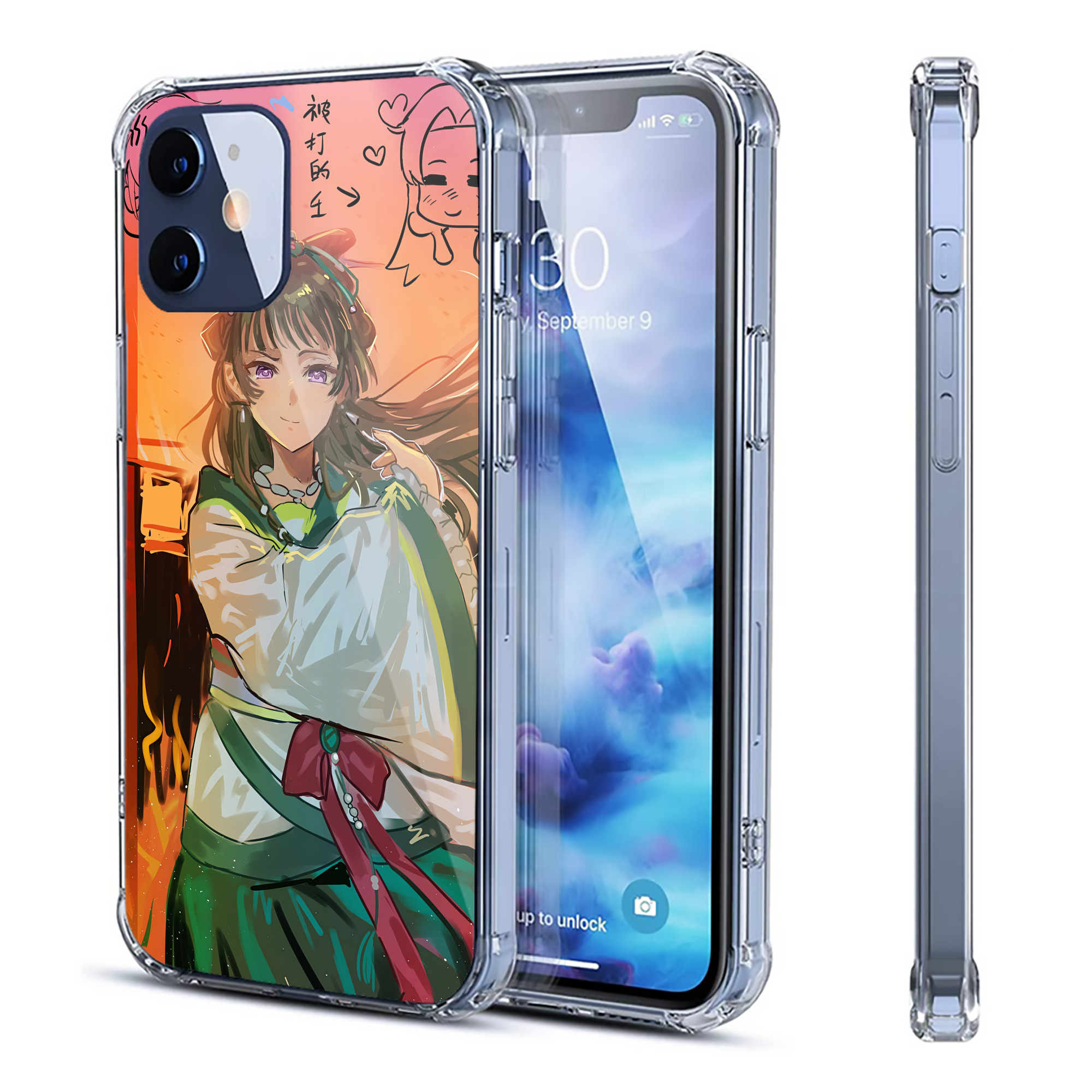 （画像用） 薬屋のひとりごと The Apothecary Diaries 【iPhone 12シリーズ対応】透明スマホケース（クリアソフトケース）